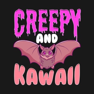 Halloween Creepy and Kawaii Cute Bat Character Gift T-Shirt