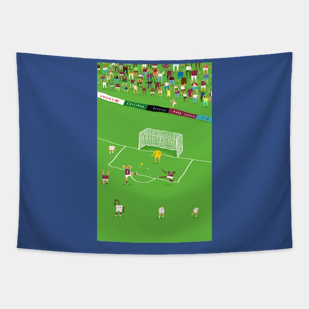 The ball on target Tapestry by colaketa