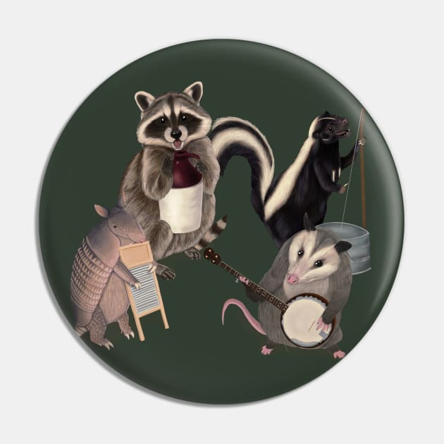 The Roadkill Rebels - Animals playing Instruments Pin by Mehu Art
