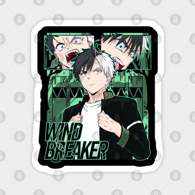 Haruka Sakura - Wind Breaker Magnet by Otaku Vibes