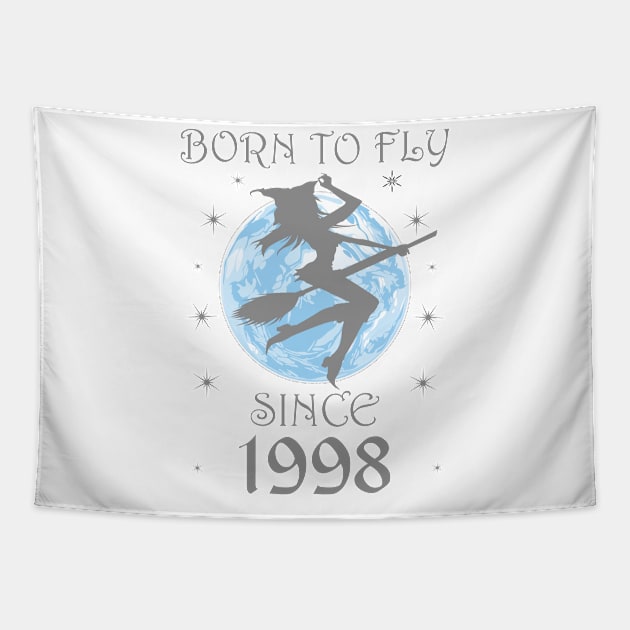 BORN TO FLY SINCE 1940 WITCHCRAFT T-SHIRT | WICCA BIRTHDAY WITCH GIFT Tapestry by Chameleon Living