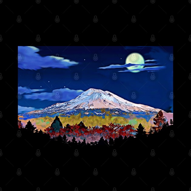 Mount Shasta by doniainart