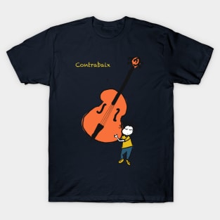 Double Bass Shirt Contrabass Jazz Music Gifts Upright Bass Unisex T-shirt