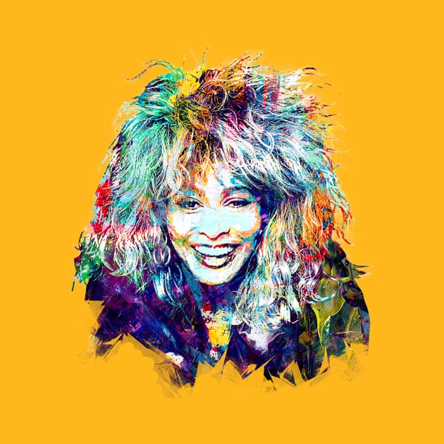 Tina Turner Abstract Paintings by AnKa Art