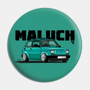 Fiat 126 Maluch Green Pin