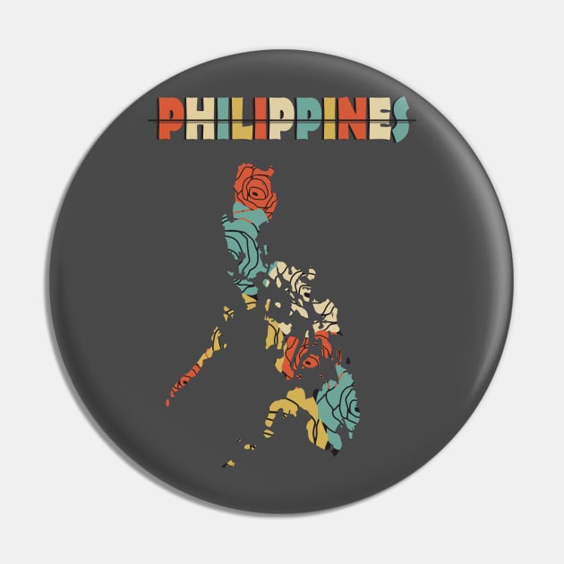 Philippines Pride Tshirt Pin by camillekayart