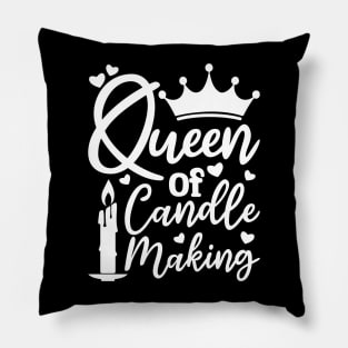 queen of candle making Pillow