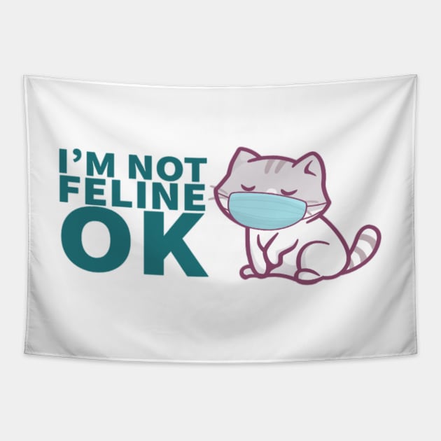 i am not feline ok Tapestry by omnia34