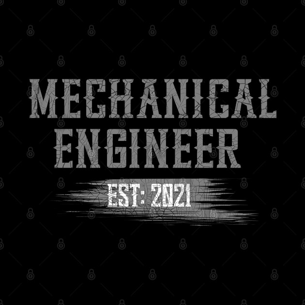 Mechanical Engineer Est 2021 Mechanic Vintage by Donebe