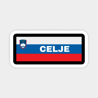 Celje City in Slovenian Flag Magnet