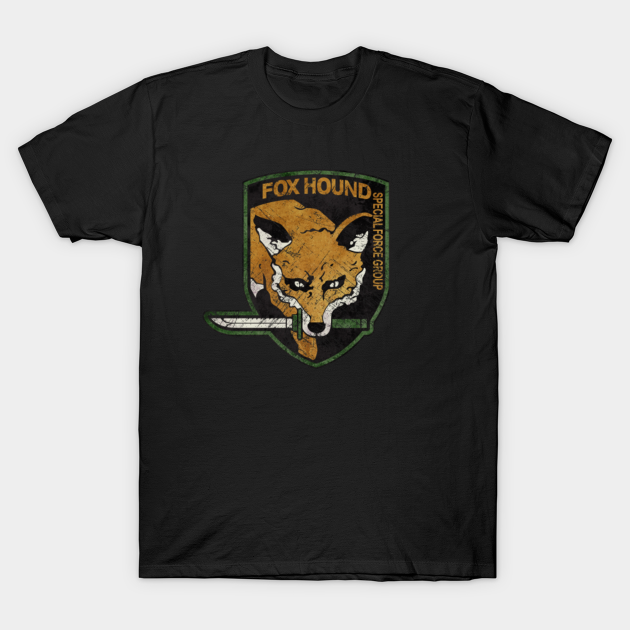 Vintage Fox Hound Insignia V01 - Metal Gear - T-Shirt