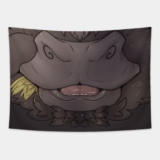 Angus Cow Mask Tapestry