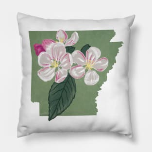 Arkansas Apple Blossom Pillow