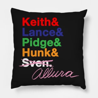 Voltron Force Members Tribute Pillow