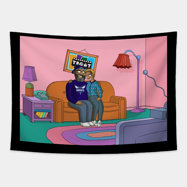 TBGWT Couch Tapestry by The Black Guy Who Tips Podcast