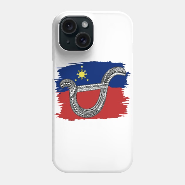 Philippine Flag Tribal line Art / Baybayin word MA Phone Case by Pirma Pinas