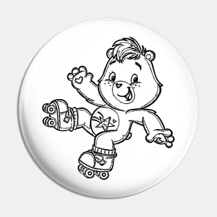 caring bear with roller skates Pin