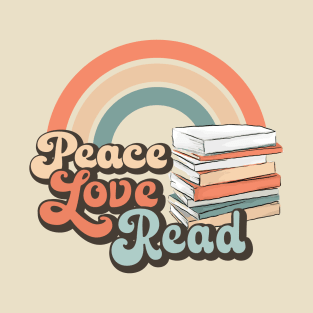 Peace Love Read T-Shirt