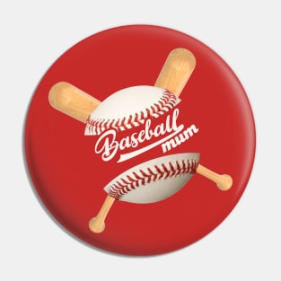 Baseball Mum - Baseball Lovers Pin