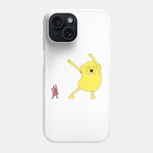 Adventure Time - Jake Dancing With Bug Phone Case