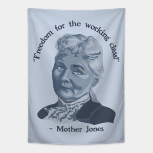 Mother Jones Portrait and Quote Tapestry