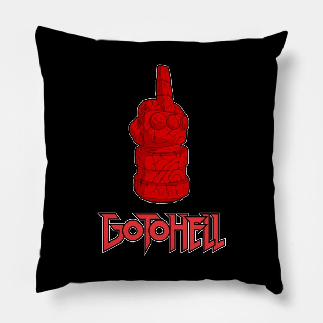 Go To Hell Pillow by Chibi Pops