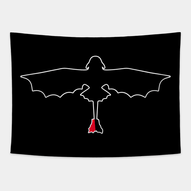 How to Train Your Dragon - Toothless - Night Fury Tapestry by Barn Shirt USA