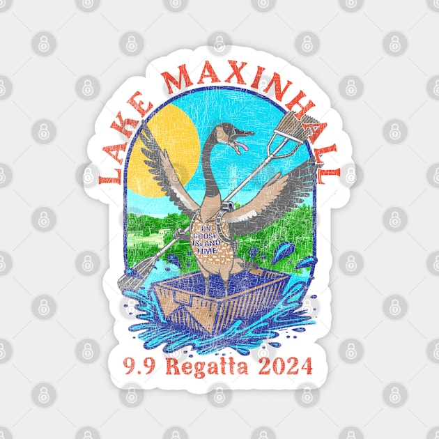 Lake Maxinhall 9.9 Regatta 2024 Magnet by Camp Happy Hour