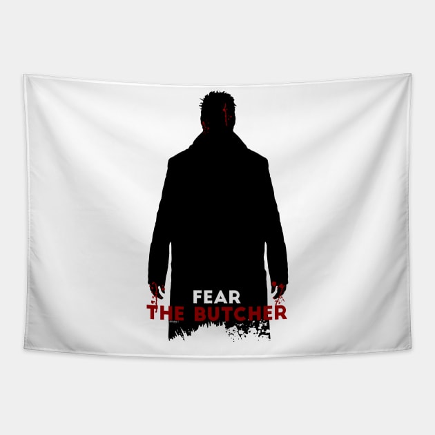 Fear the butcher Tapestry by 80ERstudio