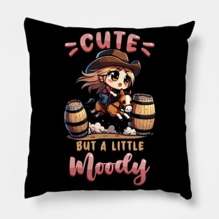 Cute But A Little Moody I Equestrian Pony Horse Fan Pillow