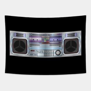 Boombox Radio Graphic Tapestry