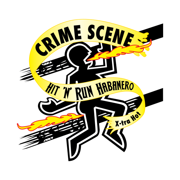 Crime Scene Hot Sauce by hideedoodle