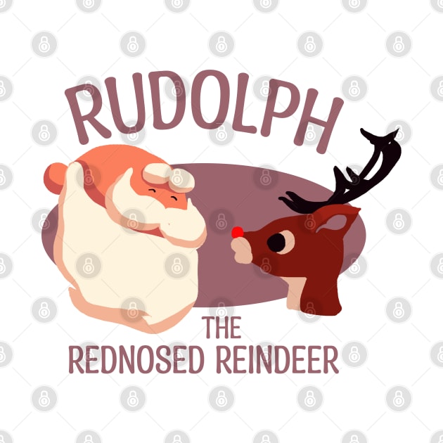 Rudolph and Santa by xalauras studio