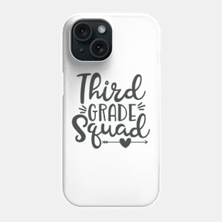 Third Grade Squad Back to School Student Kids Phone Case