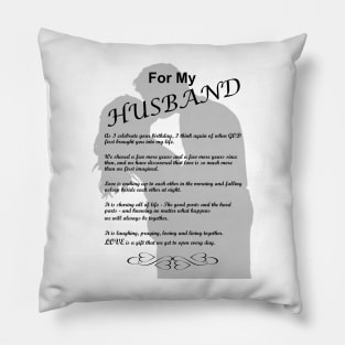 For My Husband. Happy Birthday Pillow