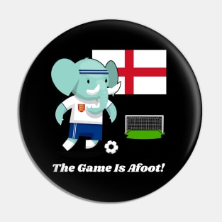 ⚽ England Football, Cute Elephant Scores Goal, The Game Is Afoot! Pin