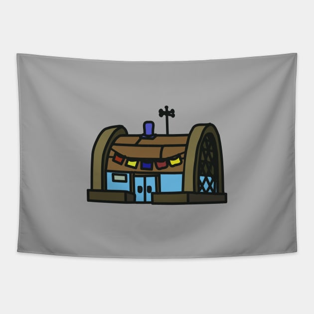 simple Krusty Krab Tapestry by tamir2503