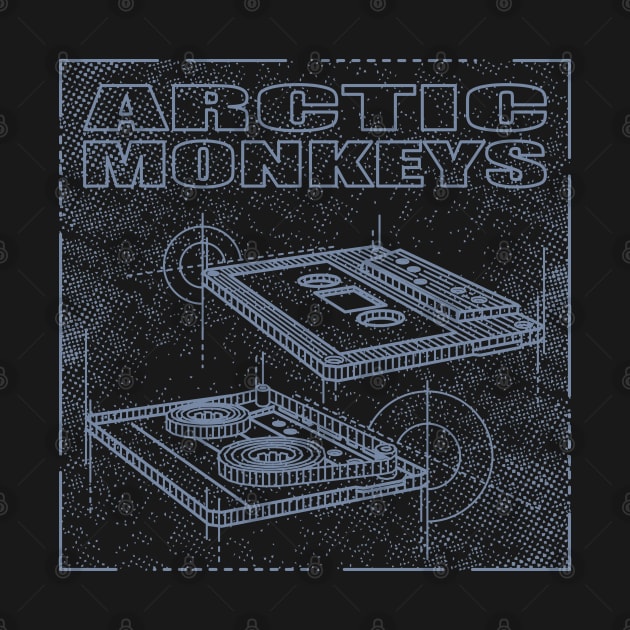 Arctic Monkeys Technical Drawing by Vector Empire