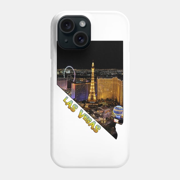 Nevada State Outline (Las Vegas) Phone Case by gorff