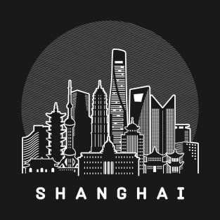 Shanghai China Skyline T-Shirt