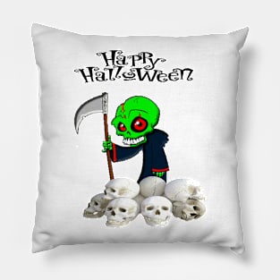 Halloween reaping skulls Pillow