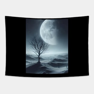 Desolate winter landscape Tapestry