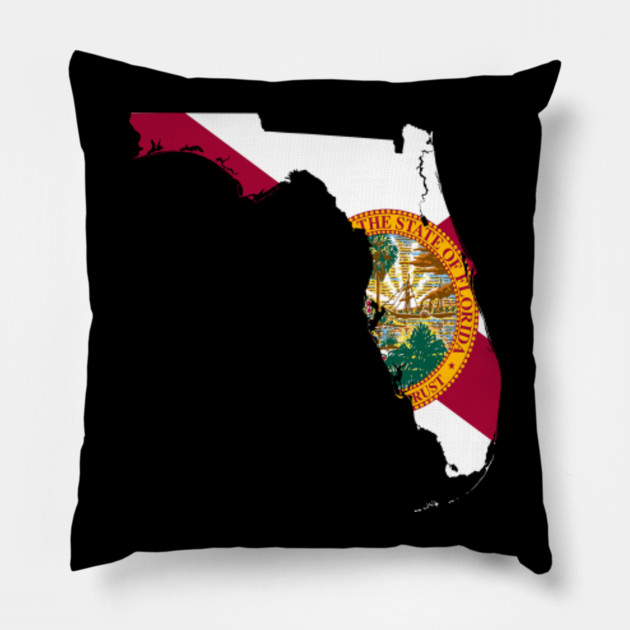 Florida Home Michigan Roots State Flag Love Gift Florida Pillow Teepublic