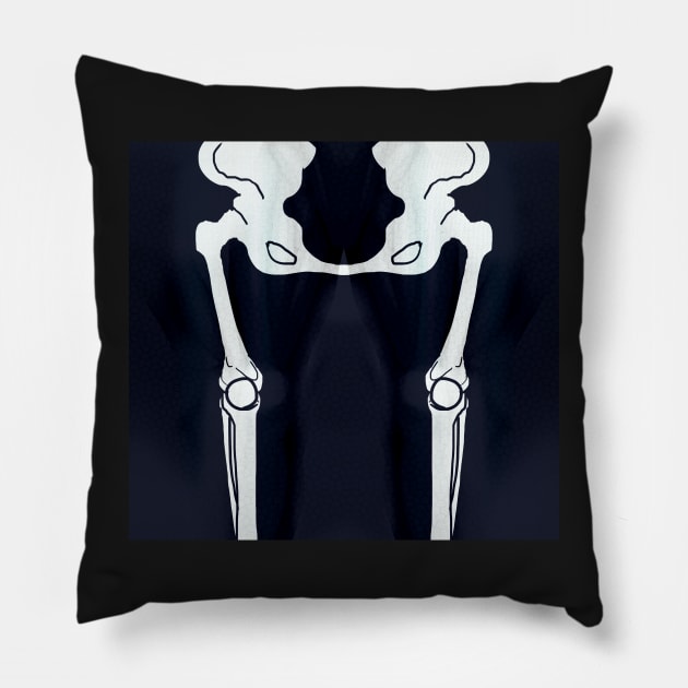 Skelebod leggings Pillow by KO-of-the-self