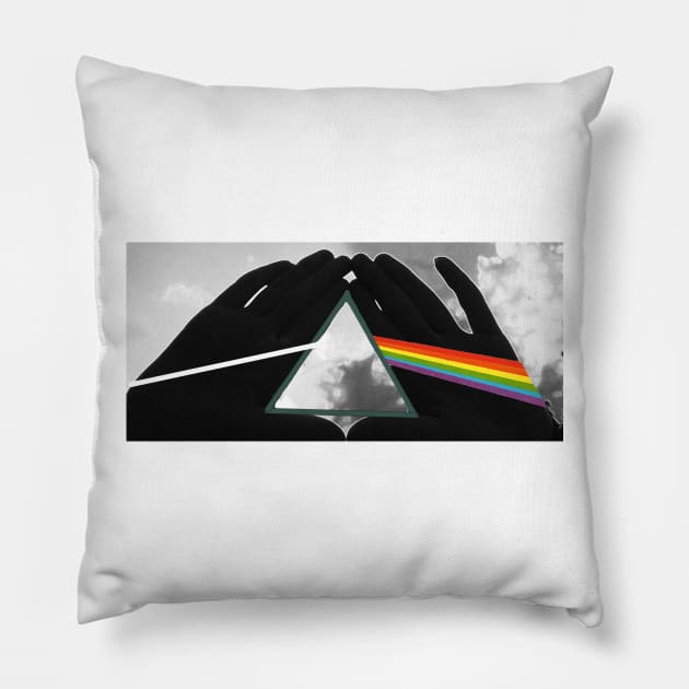 dark side of the moon Pillow by miae12