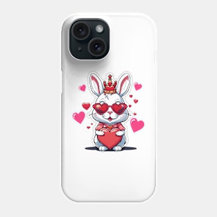 Heart Hop: The Royal Bunny of Love Phone Case