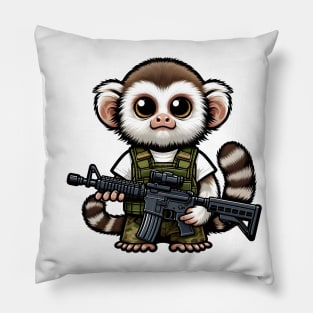 Tactical Marmoset Monkey Pillow