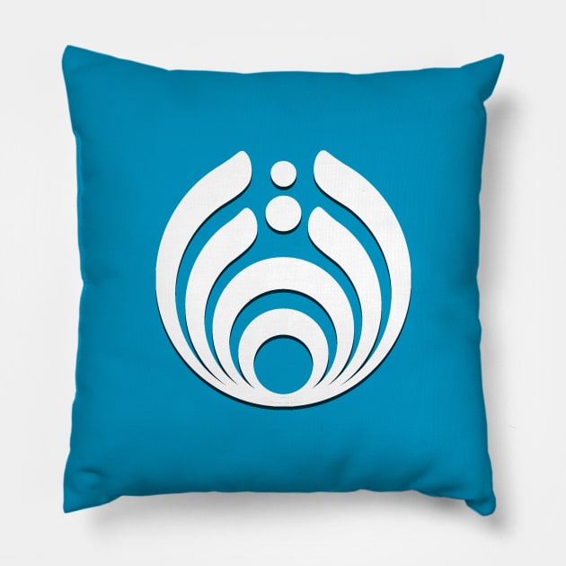 Ancient Greek Strength Symbol Pillow by Whites Designs