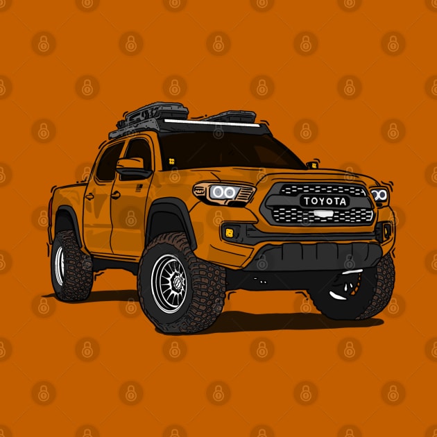 Toyota 4Runner Orange by 4x4 Sketch