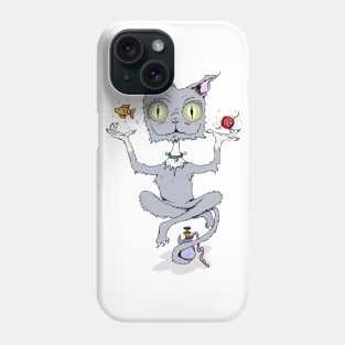 Psychedelic Cat Genie Full Phone Case